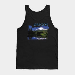 Oregon State Outline (Mount Hood) Tank Top